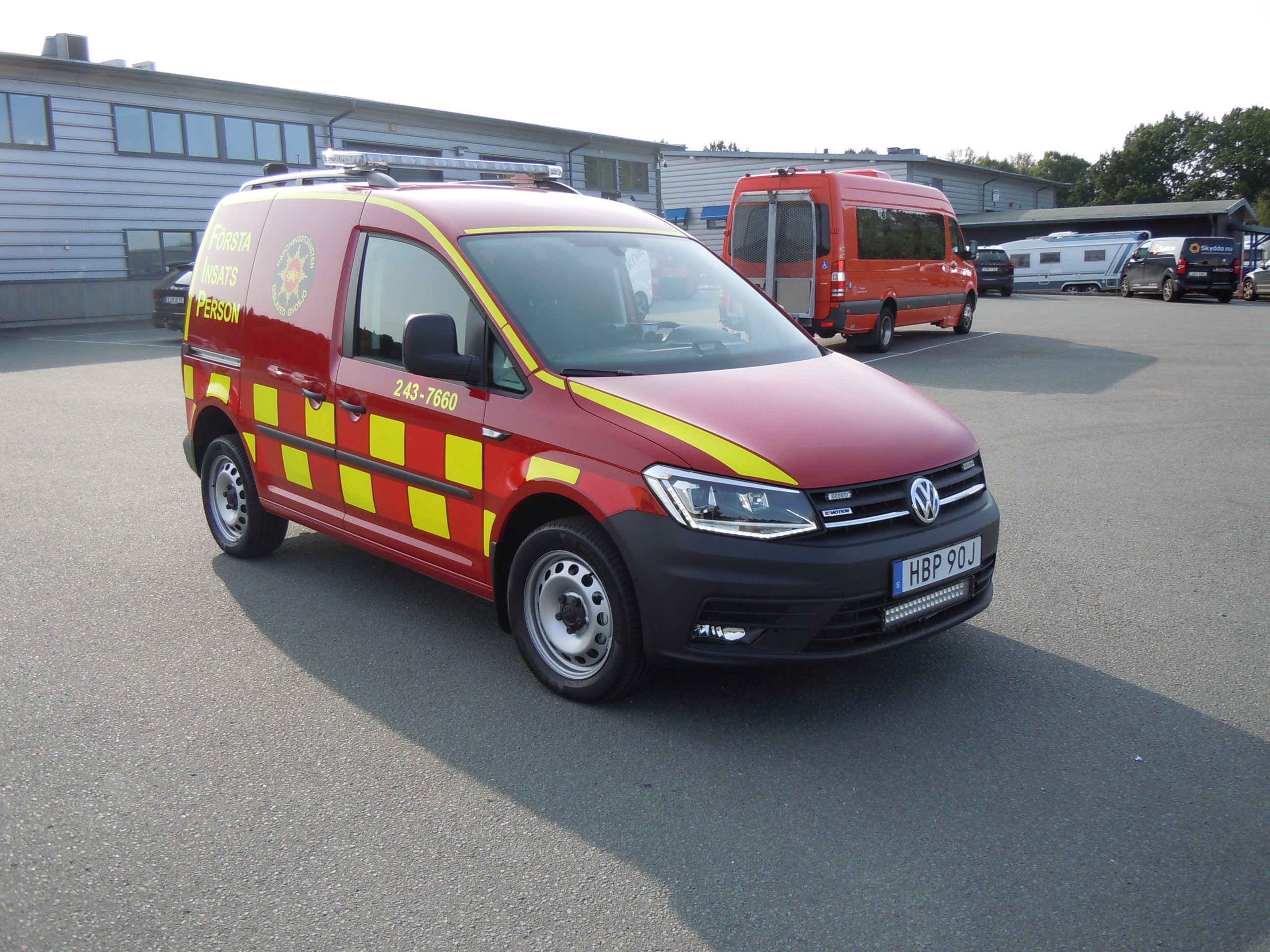 VW Caddy Räddningstjänsten